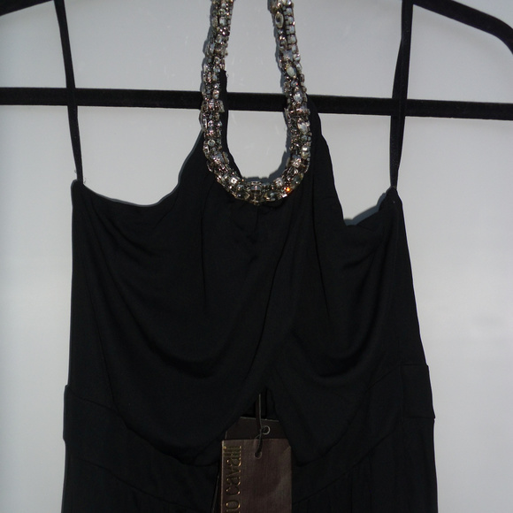 Roberto Cavalli. Cutout Jeweled Halter Jumpsuit - Picture 6 of 6